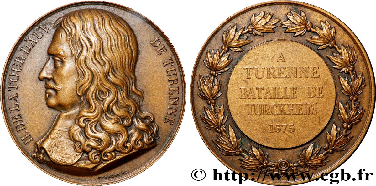 DRITTE FRANZOSISCHE REPUBLIK Médaille, Henri de la Tour d’Auvergne fVZ