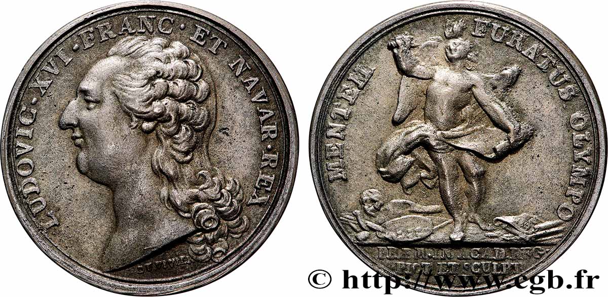 ACADÉMIE ROYALE DE PEINTURE ET DE SCULPTURE Médaille, Académie royale de Peinture et de Sculpture VZ/fVZ