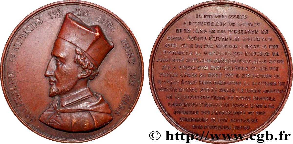 BELGIQUE Médaille, Corneille Jansen TTB+