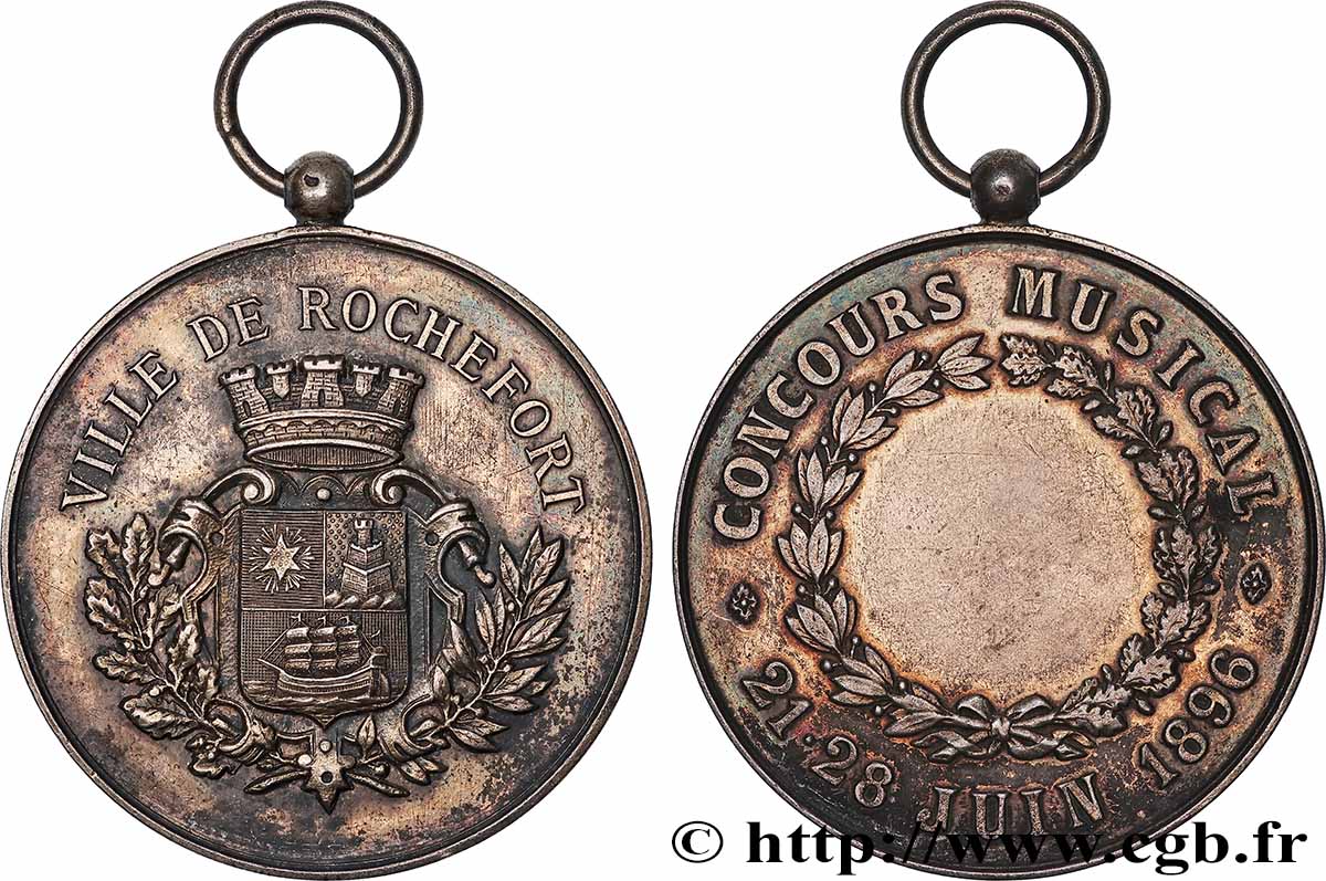 TROISIÈME RÉPUBLIQUE Médaille, Concours musical TTB