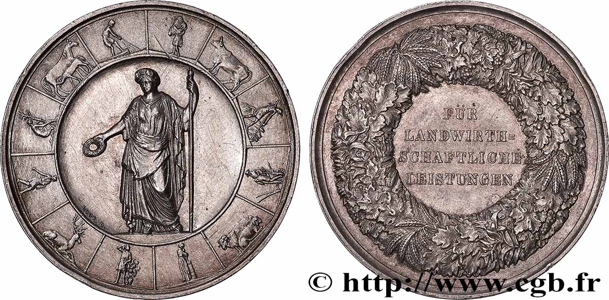 ALLEMAGNE Médaille, Pour services agricoles TTB