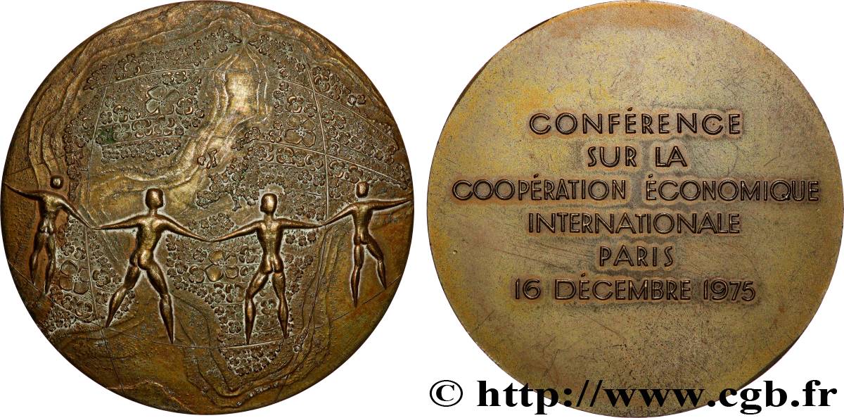 CINQUIÈME RÉPUBLIQUE Médaille, Conférence sur la coopération économique internationale TTB+