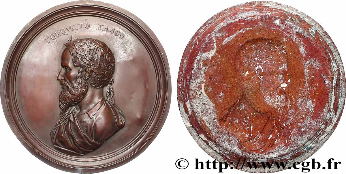 LITTÉRATURE : ÉCRIVAINS/ÉCRIVAINES - POÈTES Galvanoplastie, Torquato Tasso SUP