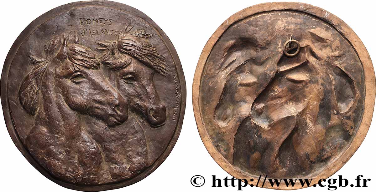 ANIMAUX Fonte animalière - Poney d’Islande TTB+