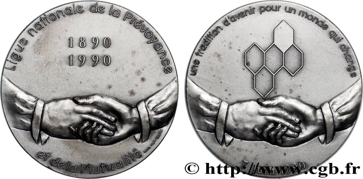 ASSURANCES Médaille, Ligue nationale de la Prévoyance et de la Mutualité TTB+