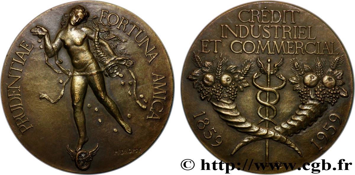 BANQUES - ÉTABLISSEMENTS DE CRÉDIT Médaille, Crédit industriel et commercial TTB+