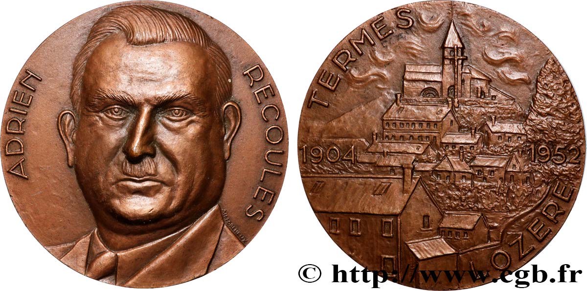 FUNFTE FRANZOSISCHE REPUBLIK Médaille, Adrien Recoules fVZ