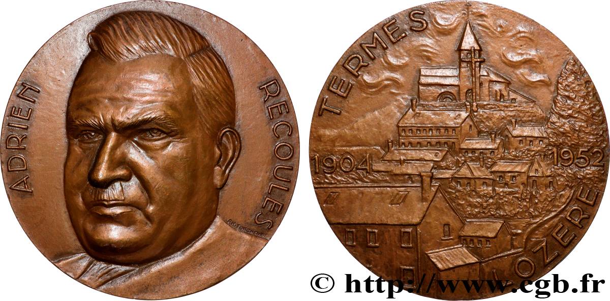 FUNFTE FRANZOSISCHE REPUBLIK Médaille, Adrien Recoules fVZ