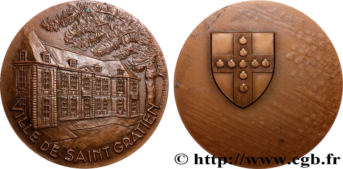 CINQUIÈME RÉPUBLIQUE Médaille, Ville de Saint-Gratien TTB+