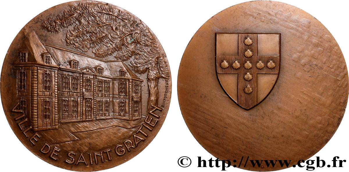 CINQUIÈME RÉPUBLIQUE Médaille, Ville de Saint-Gratien TTB+
