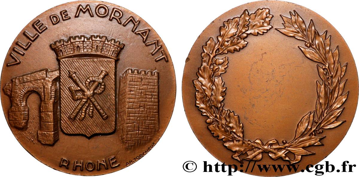 FUNFTE FRANZOSISCHE REPUBLIK Médaille, Ville de Mornant VZ/fVZ