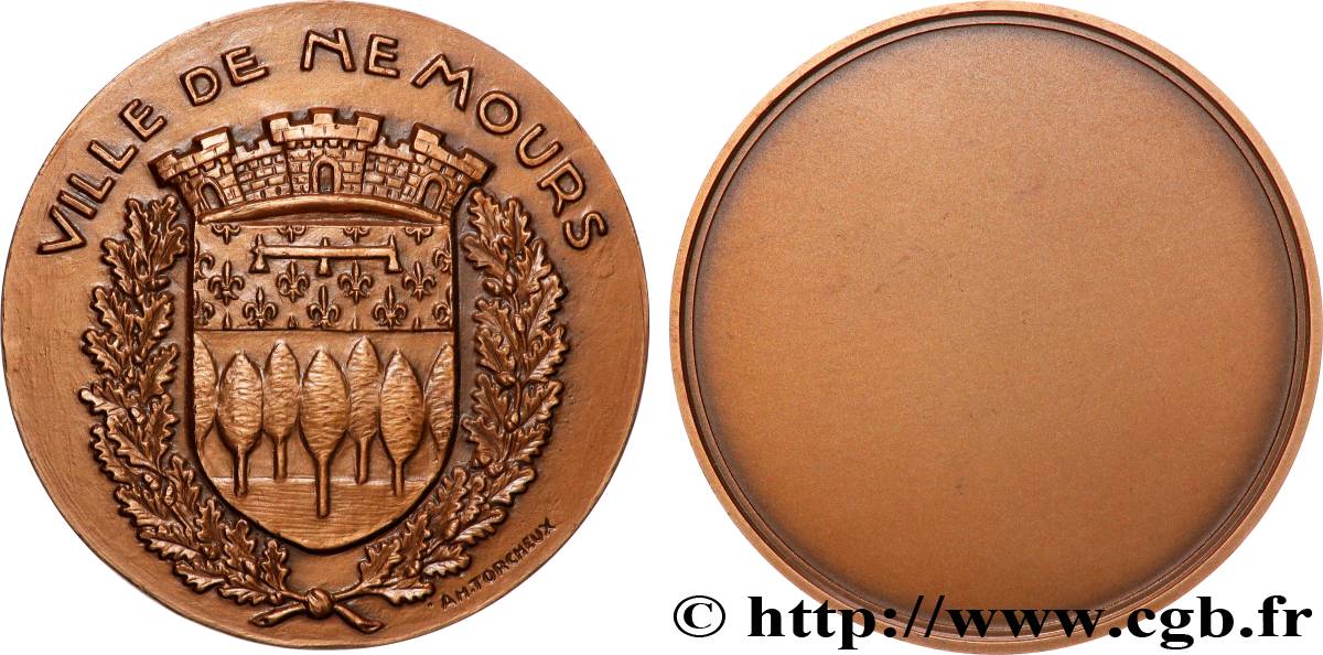 QUINTA REPUBLICA FRANCESA Médaille, Nemours EBC