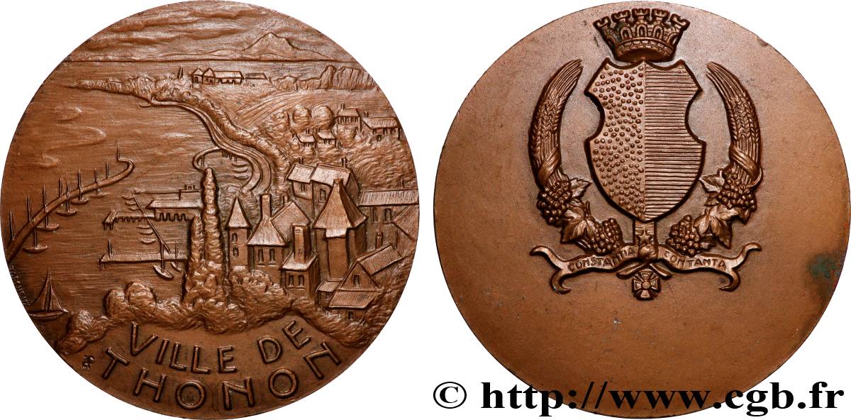 V REPUBLIC Médaille, Ville de Thonon AU