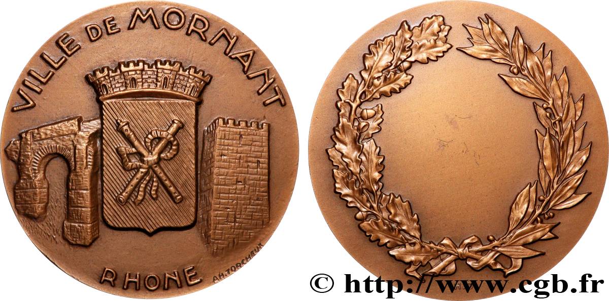 CINQUIÈME RÉPUBLIQUE Médaille, Ville de Mornant SUP