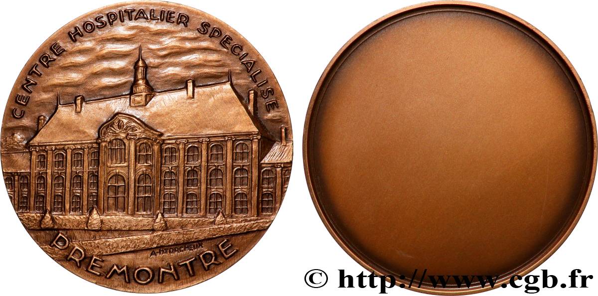 FUNFTE FRANZOSISCHE REPUBLIK Médaille, Centre hospitalier spécialisé de Prémontré VZ