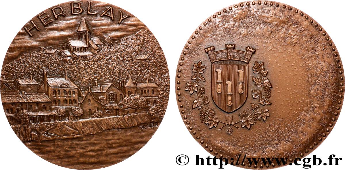 FUNFTE FRANZOSISCHE REPUBLIK Médaille, Herblay VZ