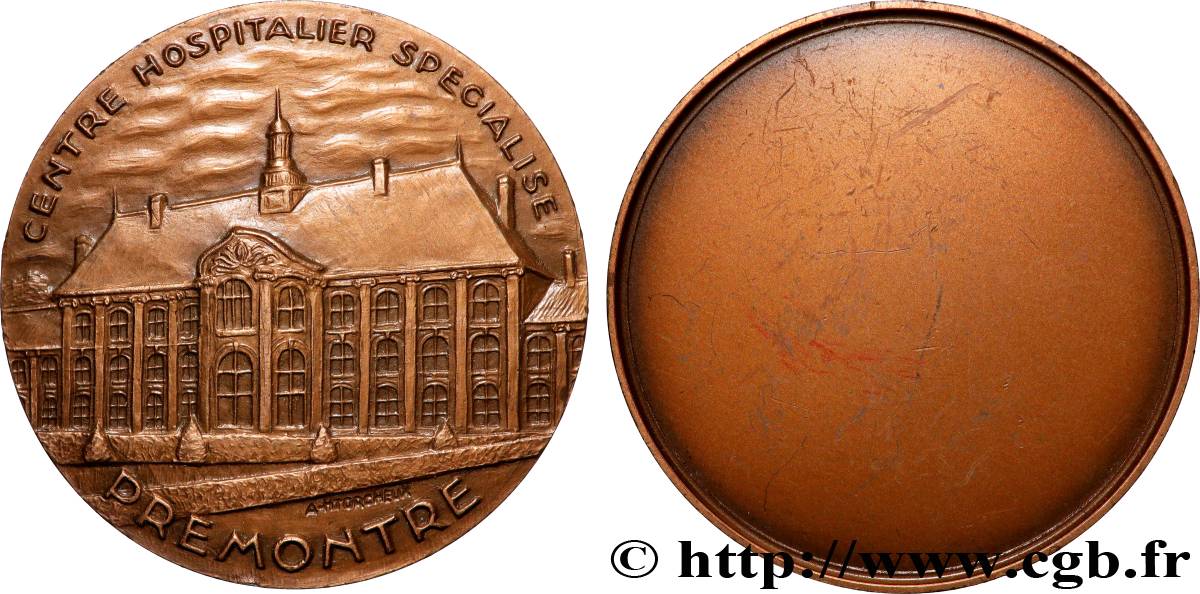 CINQUIÈME RÉPUBLIQUE Médaille, Centre hospitalier spécialisé de Prémontré SUP/TTB+