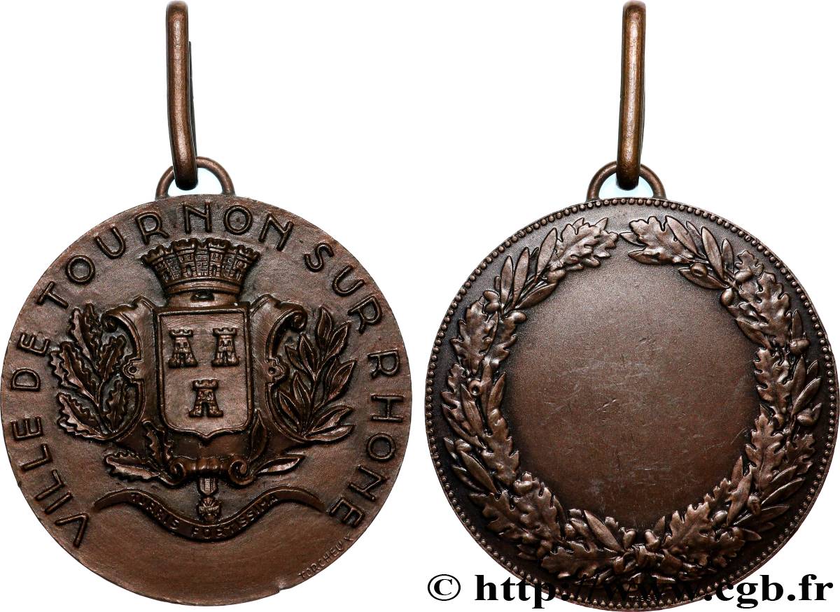 FUNFTE FRANZOSISCHE REPUBLIK Médaille, Ville de Tournon sur Rhône fVZ