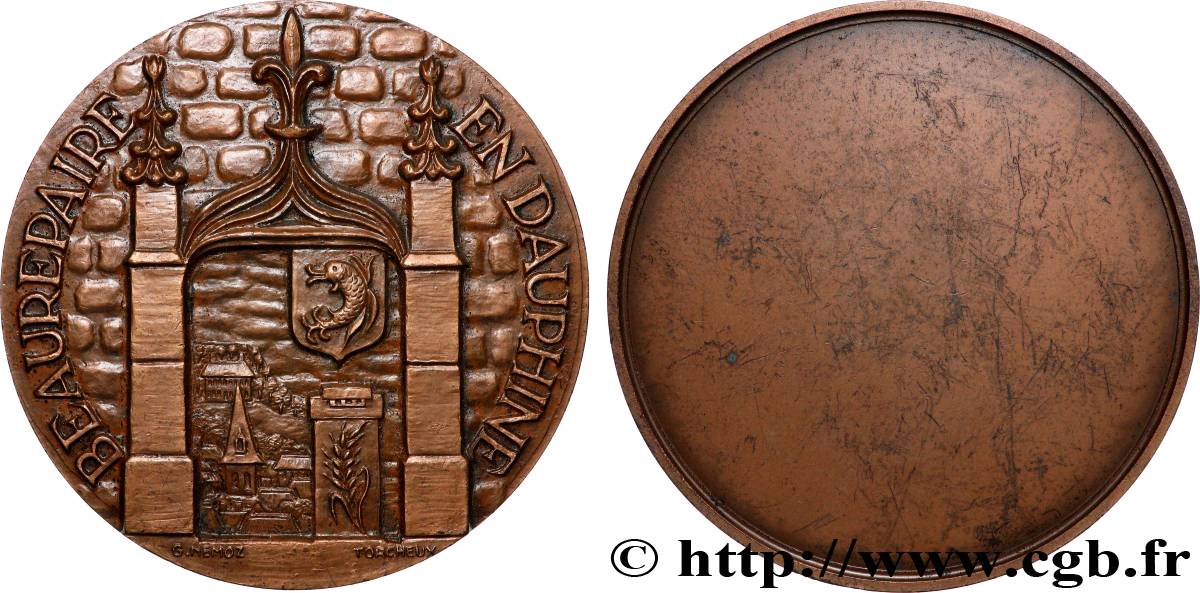 V REPUBLIC Médaille, Beaurepaire en Dauphiné AU