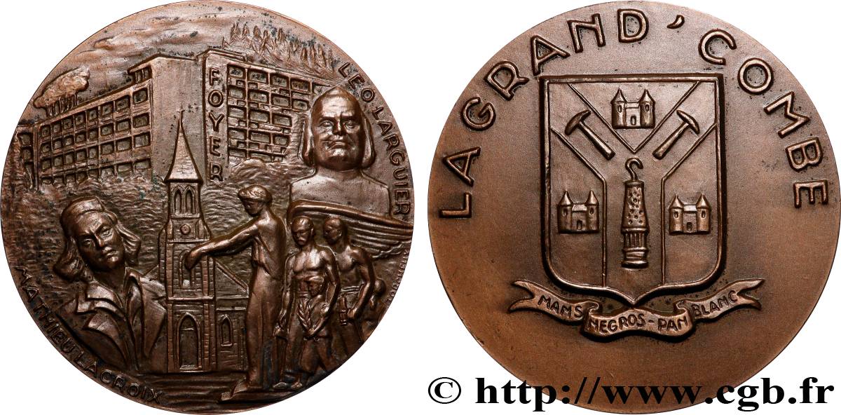 FUNFTE FRANZOSISCHE REPUBLIK Médaille, Mathieu Lacroix et Léo Larguier fVZ