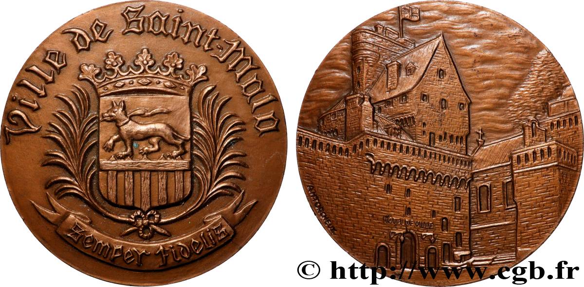 V REPUBLIC Médaille, Ville de Saint-Malo AU