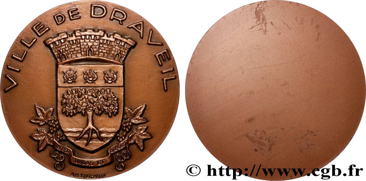 V REPUBLIC Médaille, Ville de Draveil AU
