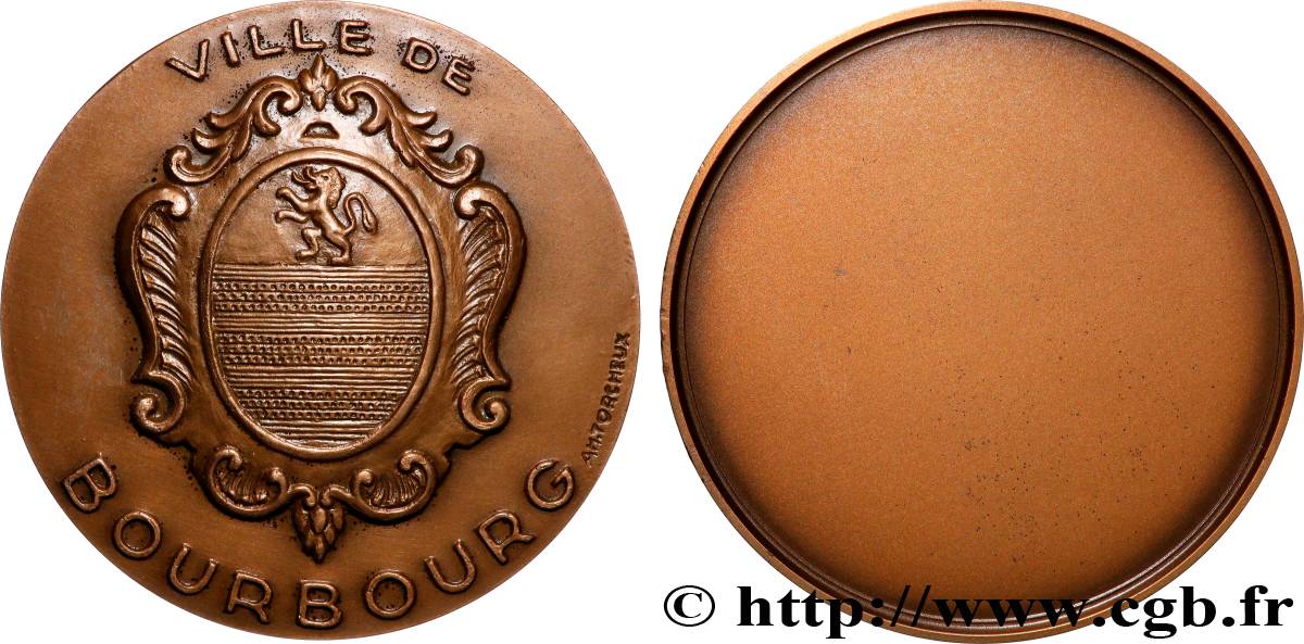 QUINTA REPUBLICA FRANCESA Médaille, Ville de Bourbourg EBC