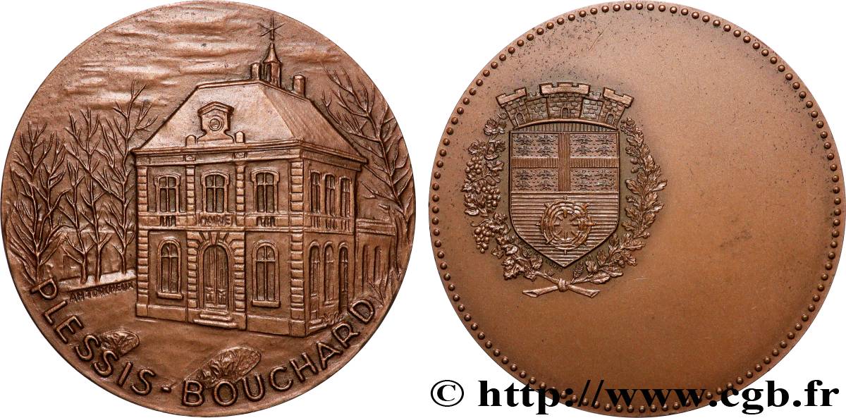 CINQUIÈME RÉPUBLIQUE Médaille, Le Plessis-Bouchard TTB+