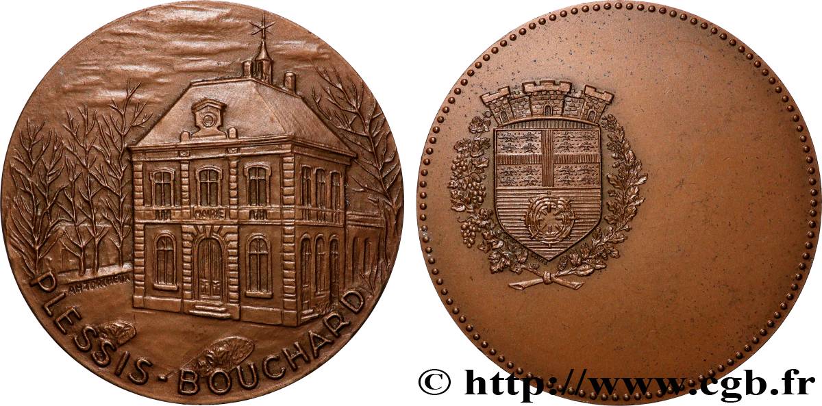 CINQUIÈME RÉPUBLIQUE Médaille, Le Plessis-Bouchard TTB+