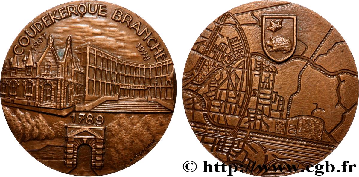 QUINTA REPUBLICA FRANCESA Médaille, Coudekerque-Branche EBC