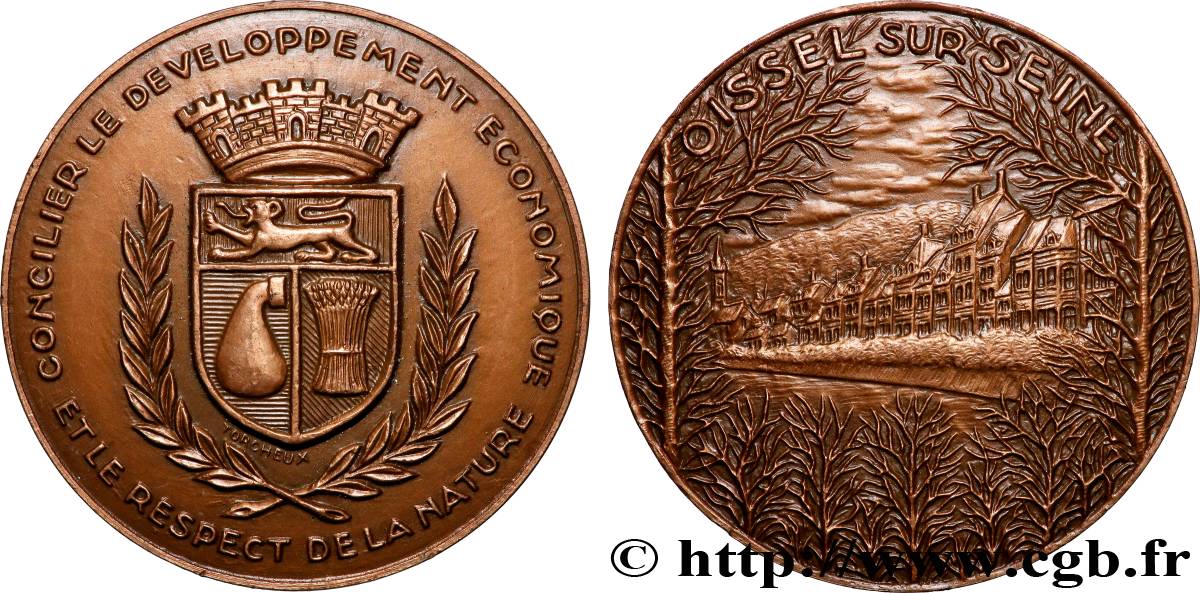FUNFTE FRANZOSISCHE REPUBLIK Médaille, Oissel-sur-Seine VZ