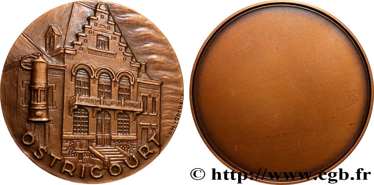 CINQUIÈME RÉPUBLIQUE Médaille, Ostricourt TTB+