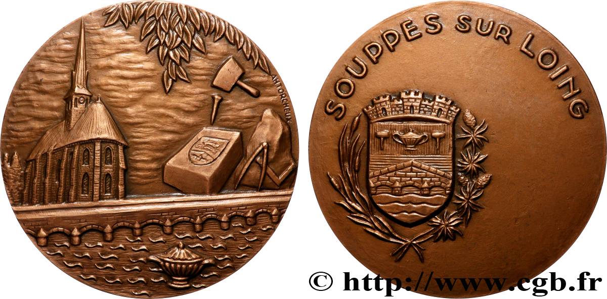 QUINTA REPUBLICA FRANCESA Médaille, Souppes-sur-Loing EBC