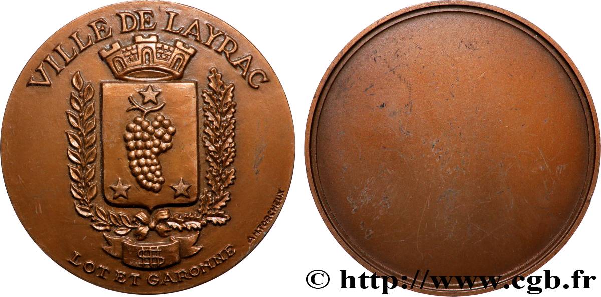 V REPUBLIC Médaille, Ville de Layrac AU