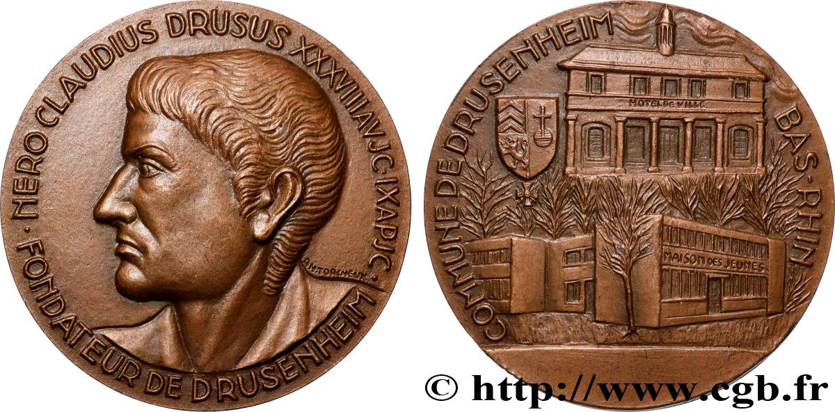 QUINTA REPUBLICA FRANCESA Médaille, Drusenheim MBC+