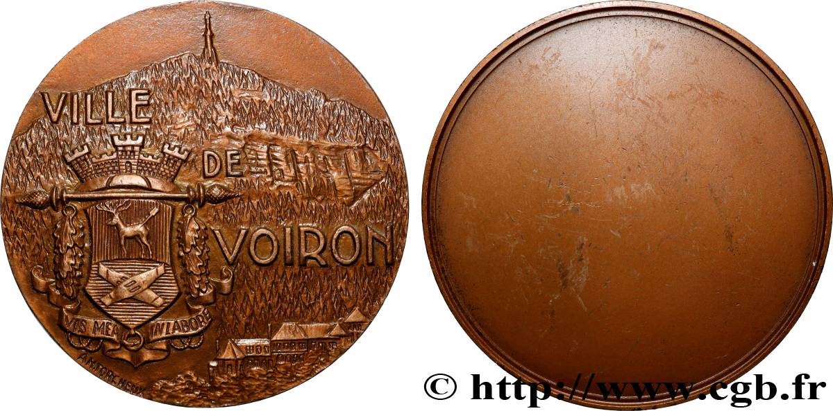 FUNFTE FRANZOSISCHE REPUBLIK Médaille, Voiron VZ/fVZ