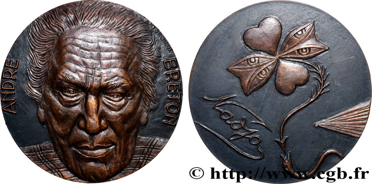 LITERATURE : WRITERS - POETS Médaille, André Breton AU