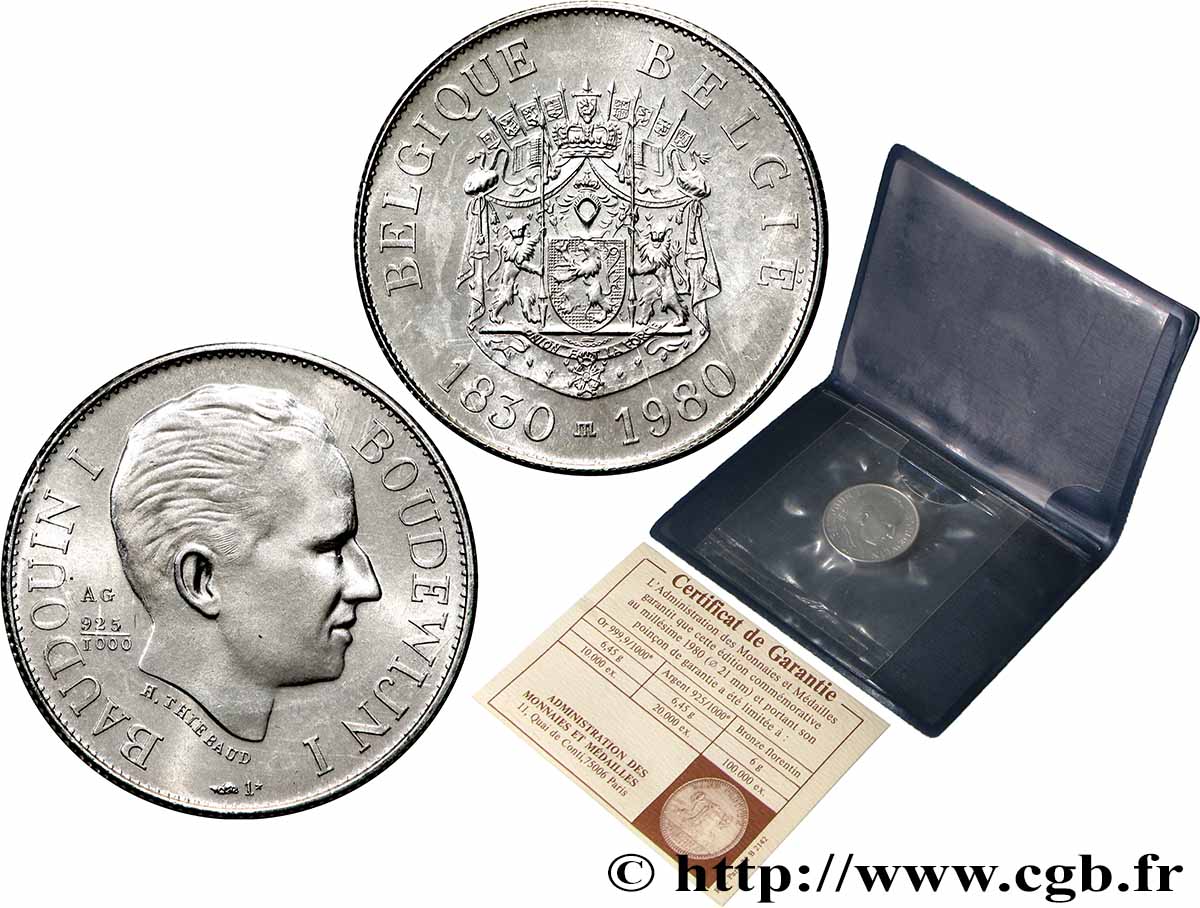 BELGIQUE - ROYAUME DE BELGIQUE - BAUDOUIN Ier Médaille, Baudouin Ier MS