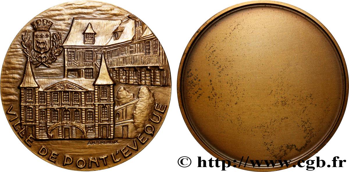 QUINTA REPUBLICA FRANCESA Médaille, Pont-l&nbsp;Évêque EBC