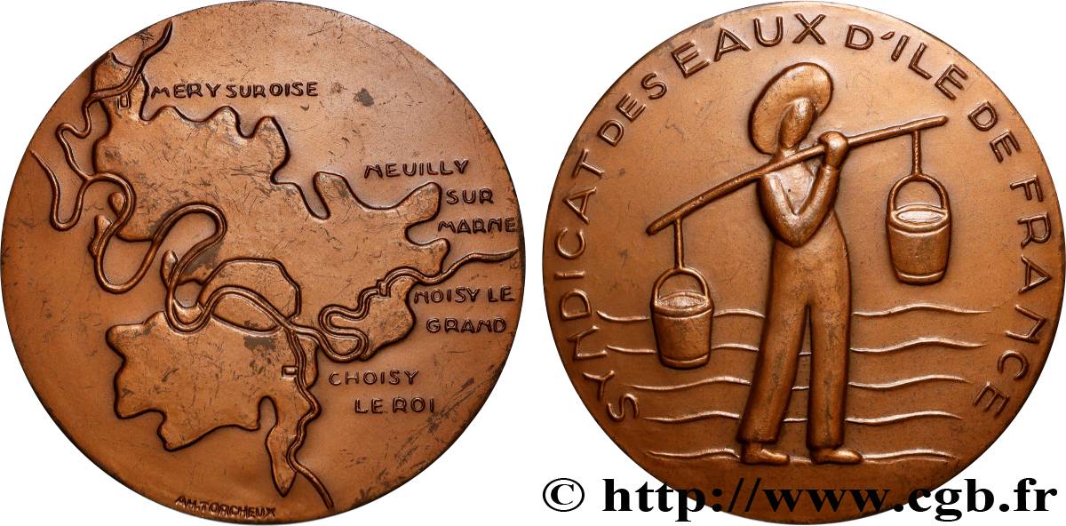 V REPUBLIC Médaille, Syndicat des eaux d’Île-de-France AU