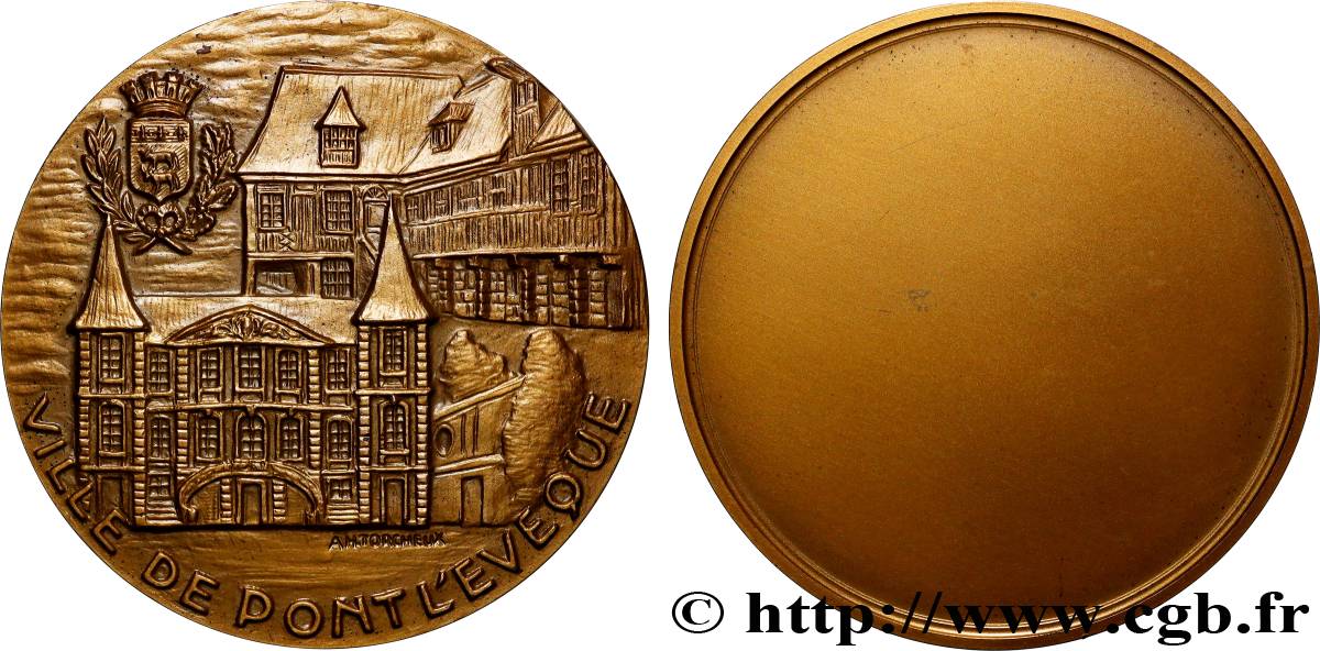 V REPUBLIC Médaille, Pont-l Évêque AU