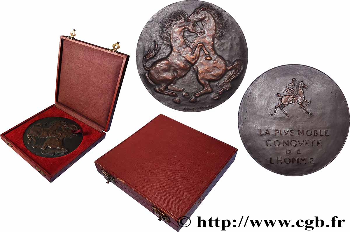 FUNFTE FRANZOSISCHE REPUBLIK Médaille, Le cheval par Berthe Martinie VZ