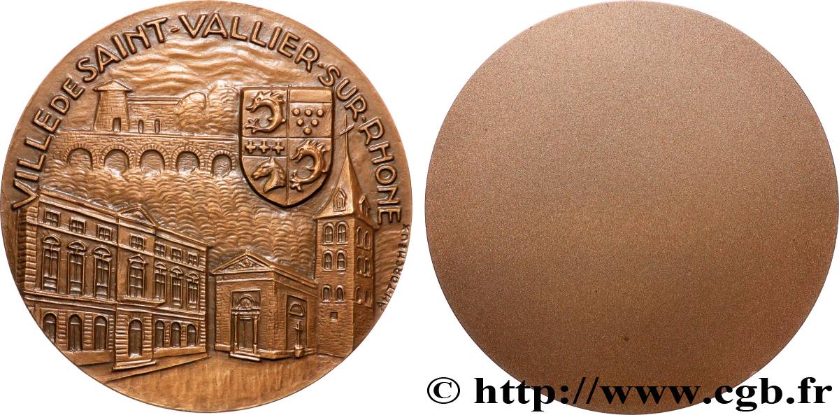 FUNFTE FRANZOSISCHE REPUBLIK Médaille, Saint-Vallier-sur-Rhône VZ