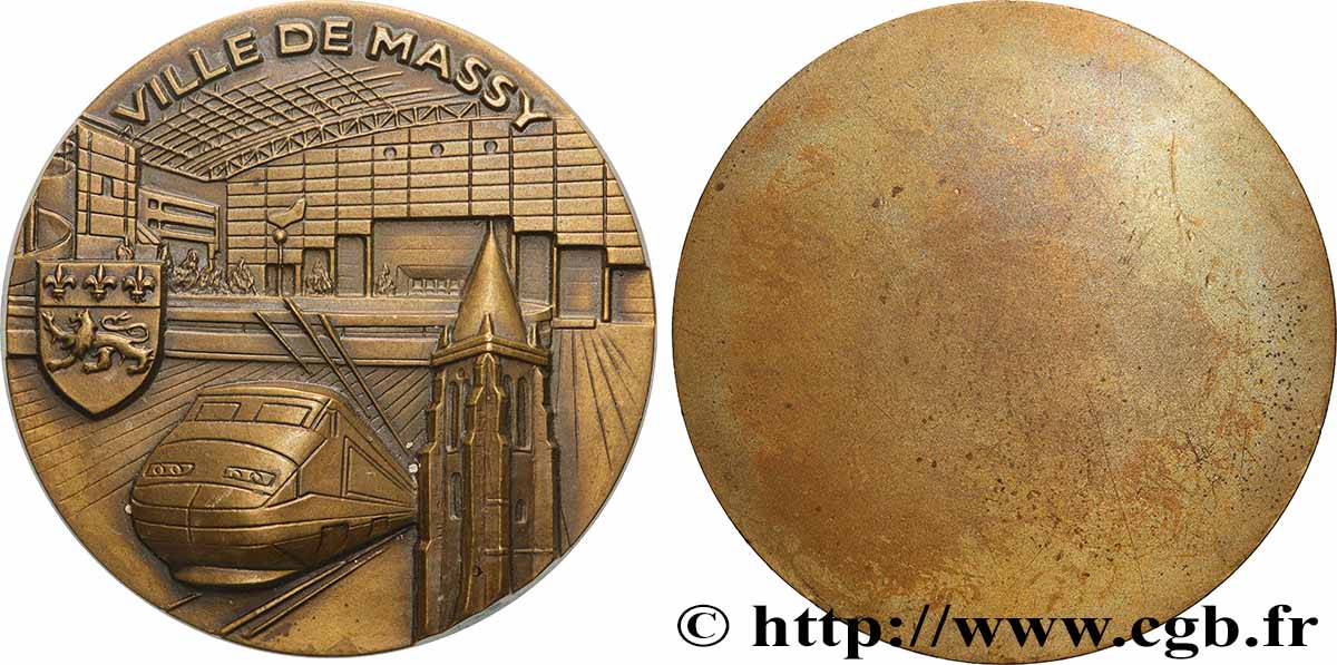 ILE DE FRANCE - TOWNS AND GENTRY Médaille, Ville de Massy AU