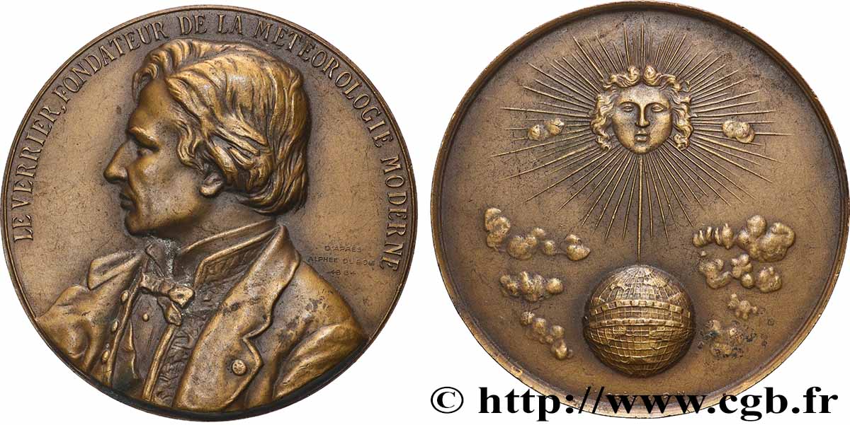 DRITTE FRANZOSISCHE REPUBLIK Médaille, Urbain Le Verrier SS