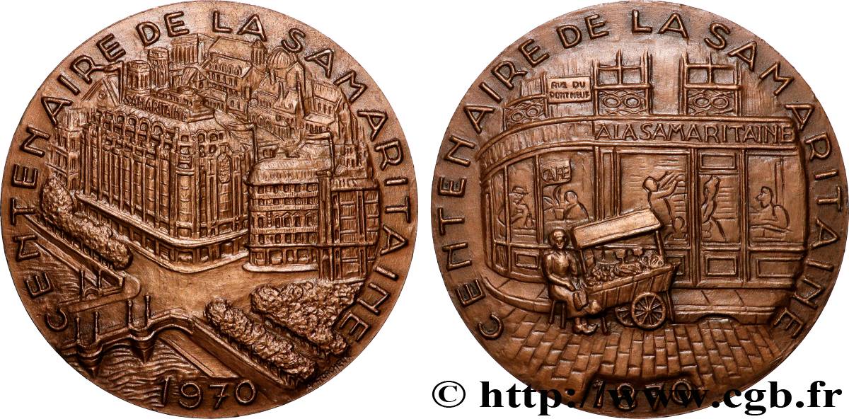 V REPUBLIC Médaille, Centenaire de la Samaritaine AU