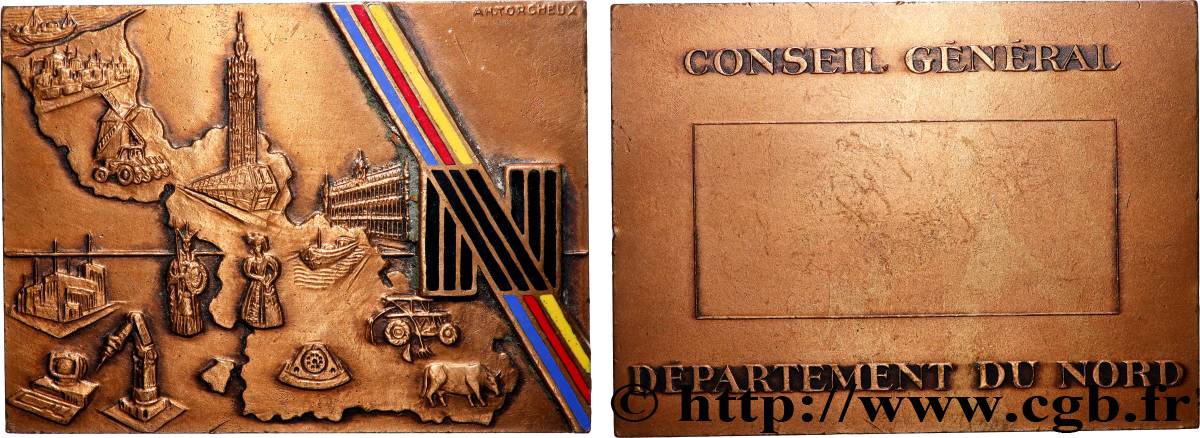 CINQUIÈME RÉPUBLIQUE Plaquette, Conseil général du Nord TTB
