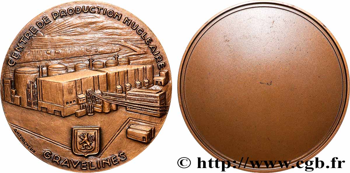 CINQUIÈME RÉPUBLIQUE Médaille, Centre de production nucléaire de Gravelines SUP