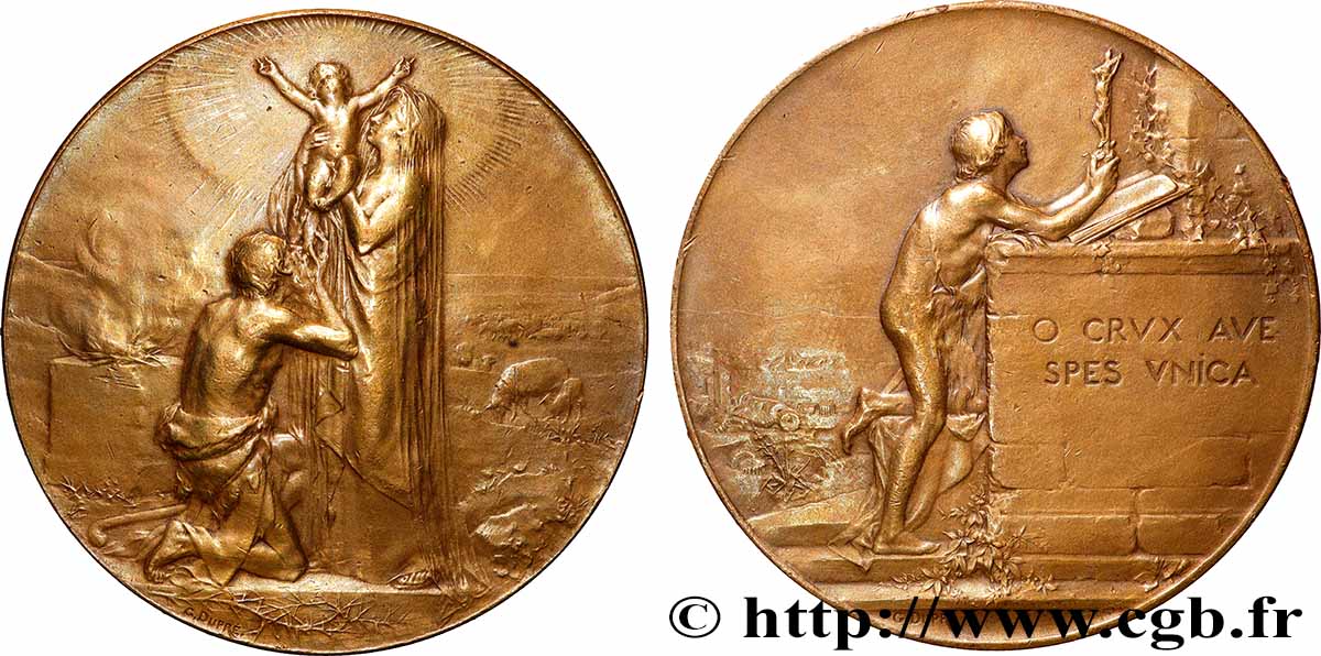 III REPUBLIC Médaille religieuse, la Rédemption XF