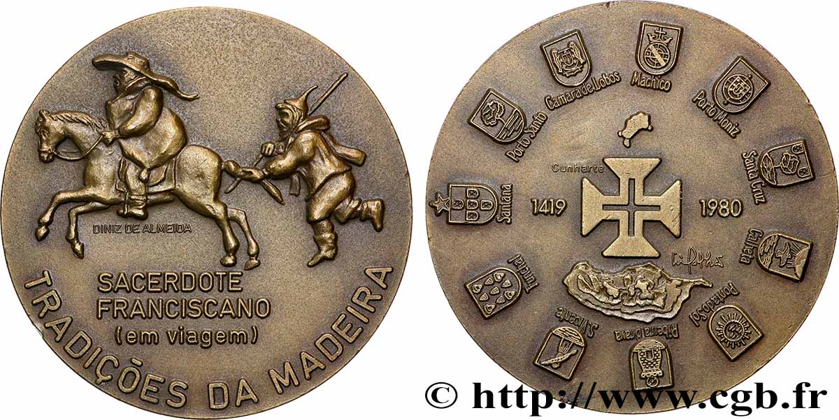 PORTUGAL Médaille, Traditions de Madère, n° 251 fVZ